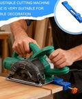Using Adjustable Cutting Machine Base Guide For Circular Saw With Innovative Clamp