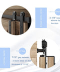 5 Ft Mini Cabinet Bypass Barn Door Hardware Kit With Single Track 60 Inch Small Sliding Barn Door Track Kit for doors installation details.
