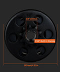 Front view of Heavy Duty Centrifugal Clutch for Go Karts and Mini Bikes, Three-Quarter Inch Bore, Ten-Tooth, shows dimensions and keyway