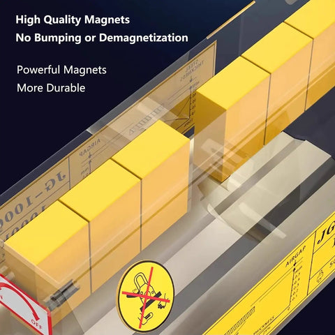 Heavy Duty Magnetic Lifter With Quick Release Handle And Dual Safety Lock Killer Grip Neodymium Magnet for steel plates, showing high quality magnets.