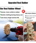 Eraser Wheel Decal Remover Tool Kit With 3 Upgraded Rubber Wheels on car hood with red drill attachment in action