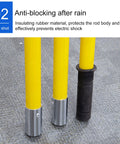 Insulated Rescue Pole With 2 Meter Epoxy Fiberglass Handle And Rescue Hook For Electricians And Auto Mechanics Pro Grade Workhorse High Visibility Green Safety Tool For Power Stations And Factories