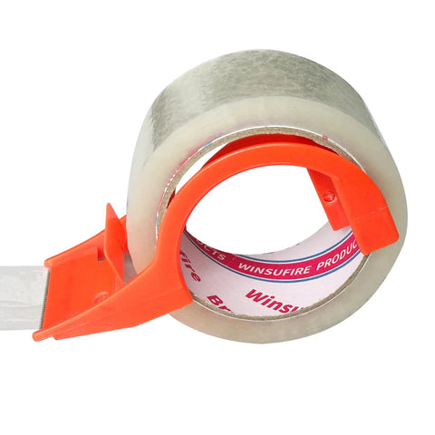 Heavy Duty Packing Tape For Shipping And Moving, 1.88 Inch Wide By 65 Yards Per Roll, 6 Pack Clear Scotch Packaging Tape With Dispenser