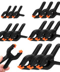 Swpeet 15 Piece Spring Clamp Set With Black Plastic Mini Clamps In Size Range From Two To Six Inches For Balloon Arcs Backdrops Woodworking And Crafting Projects, 3in clamps shown