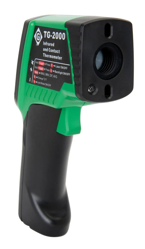 Non Contact Infrared Thermometer With Dual Laser Targeting, Adjustable Emissivity For Precise Readings On Multiple Surfaces