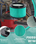 Heavy Duty Cartridge Wet Dry Vacuum Filter For 3 To 4 Gallon General Purpose Vacs Replace 9 17810 2 Pack With HEPA Design