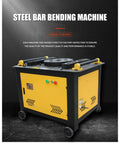 Heavy Duty Portable Rebar Bender For Steel Bar Bending And Metal Fabrication Knucklebuster Design with wheels and control panel.