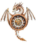 Dragon Clock 3D Puzzle Kit For Adults Hands On Wooden Puzzle Craft To Build An Epic Standout Timepiece Wall Decor And Brain Teaser You Can Finish On A Weekend, dragon-shaped wooden wall clock