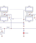 Wiring diagram of DIN Rail 8 Port Passive PoE Injector Module With RJ45 Power Over Ethernet for APs, Cams, and VoIP Phones