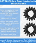 10 Pack Starter Pinion Gear Replacement 16 Tooth Gear Set 280104 693058 693059 PA66 GF30 Installation Instructions