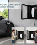 Wall Mounted EV Charger Protection Box Drip Proof Charging Case Universal Tesla Fit with spacious interior and dual doors.