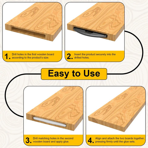 100 Pcs Plastic Biscuit Joiners Self Clamping Plate Joiner Clips for Woodworking DIY, step-by-step guide for flush joints.