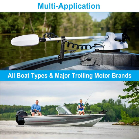 Stabilizer Mount For Trolling Motors With 360 Degree Adjustable Dual Ball Head Fits Terrova Riptide Terrova Ulterra