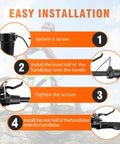 Installation steps for Half Twist Ebike Throttle Right Handle With Waterproof Plug For MTB Conversion Kit, Thumb Throttle Controller For 12V-72V E-Bikes