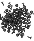100 Pack M4x10mm Black Carbon Steel Wood Screws for Furniture Assembly and Home Improvement Kit Deep Thread Fasteners spread out