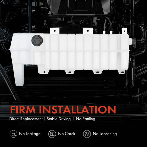 Heavy Duty Engine Coolant Reservoir With Caps And Sensor For Volvo VNL VHD VNM Trucks 2008 To 2024 installed view