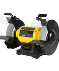 Powerful 4.8 Amp Three Quarters Horsepower 8 Inch Bench Grinder With 3600 RPM, Two Protective Eye Masks, And Two Grinding Wheels