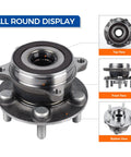 Pair Of Front Wheel Hub Bearing Assembly For 2011 2017 Lexus CT200h 2010 2016 Toyota Prius And 2012 2015 Prius Plug In Front Hub Bearing Kit