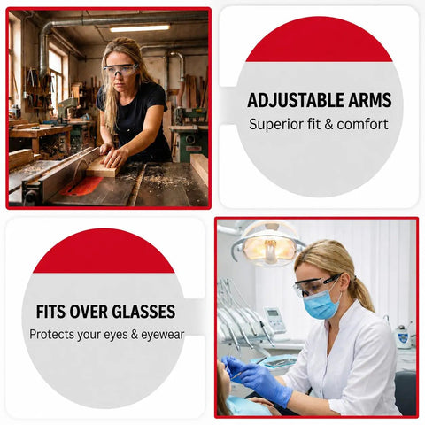 Top Shelf Safety Goggles Featuring A Slick Fit Designed To Slide Right Over Prescription Frames For Crystal Clear Wraparound Vision And Reliable Side Shield Protection Delivering Serious Eye Coverage On Every Weekend Grind Or Daily Shop Job With Zero