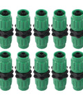 Top Rated Expandable Garden Hose Repair Kit With Compatible Fittings And Connectors For 25 To 100ft Hoses Fix Leaks Easily In A Flash, 10-piece green plastic connectors