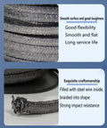 DRISSA expanded flexible graphite braided packing for pump gland and valve stem, 4x4 mm, 3 m length, Amazon brand
