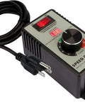 High Power 4000W AC 110V Fan Motor Speed Controller With Plug And Play Precision Knob One Turn Regulation For Smooth Accurate Speed Control And Stable Performance For American 110V Fans, plug-in unit with cord