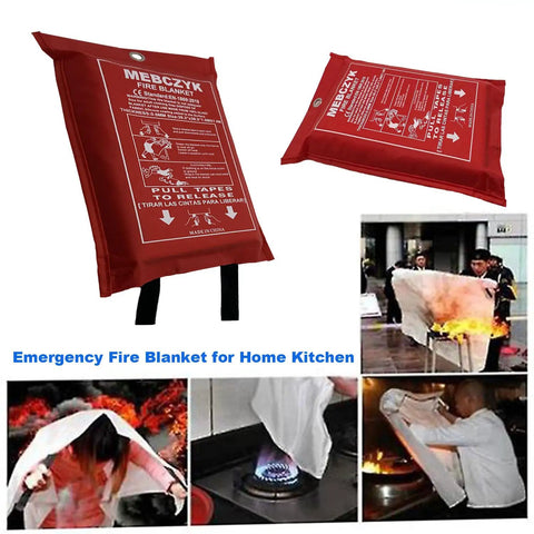 Heavy Duty Silicone Fire Blanket For Kitchen And Home Gutsy Flame Retardant Shield Smooth Coating Ditches The Itchy Fibers Backyard Grill Ready Road Trip Safe Thirty Nine Inch Emergency Cover