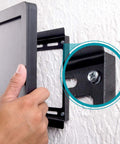 Mounting a TV with the heavy duty drywall anchors and screws kit with fiberglass reinforced nylon for 50 pound load.