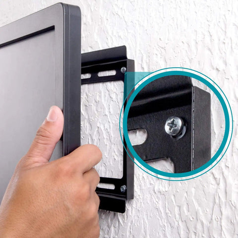Mounting a TV with the heavy duty drywall anchors and screws kit with fiberglass reinforced nylon for 50 pound load.
