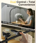 42 Inch LED Desk Lamp With Clamp And Remote Four Panel Architect Light Bar for wide even illumination 1800 lumens setup