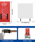 Dimensions and specifications of 4 Pack Fire Blanket 40x40 Inches Fiberglass Emergency Fire Safety For Home Kitchen Grill Car Garage Office School.