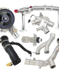 Upgraded Aluminum Coolant Water Pipe Kit For Jaguar F Type F Pace XE XF XJ Discovery Range Rover 2010 To 2021 parts with thermostat and hoses