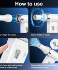Steps to use Ultra Slim Electric Air Duster With 150,000 RPM Turbo Power, Rechargeable Cordless Dust Blaster