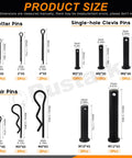 67Pcs Black Cotter Pins Hair Pin Clips Clevis Pins R Clips And Spring Pin Fasteners Kit Must Have From Rustark With 11 Sizes