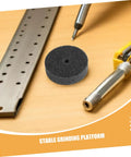 6 Pack Nylon Polishing Wheels With 10Mm Hole For Metal Finishing And Car Detailing To Smooth Surfaces Fast on a workspace with tools.