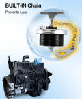 Oil Filler Cap With Chain 2 Inch Fits Cummins 855 N14 L10 M11 ISM Volvo Mack E6 Engines Replacement Part with built-in chain detail