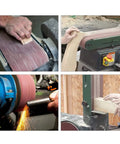Beast Heavy Duty 4x36 Sanding Belts Set 15 Belts For Belt Sanders in wood and metal sanding action, 80-400 grits, aluminum oxide