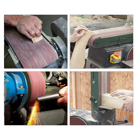 Beast Heavy Duty 4x36 Sanding Belts Set 15 Belts For Belt Sanders in wood and metal sanding action, 80-400 grits, aluminum oxide