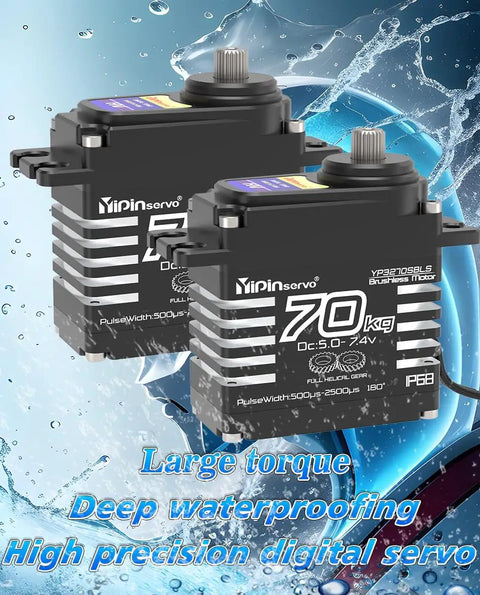 Beefy 70Kg High Torque Digital RC Servo With GX3270BLS 180 270 360 Degree Metal Gear IP68 Waterproof Brushless Motor
