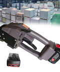 Powerhouse Handheld Electric Strapping Machine Pp Pet Straps Battery Powered Tensioner Cutter Sealer No Buckle Hassle with battery.