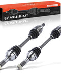 Front CV Axle Shaft Assembly Pair For Honda Rancher 420 2014-2016 4x4 Auto DCT ES EPS Models Left Driver And Right Passenger Replaces 44250-HR3-A21 And 44350-HR3-A21 displayed with packaging