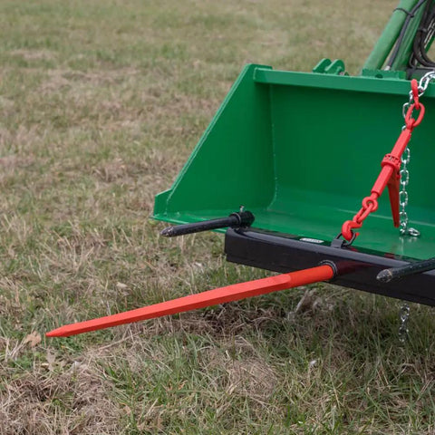 Hay Bale Spear Frame Attachment For Universal Front Loader Buckets Heavy Duty Skid Steer Loader 3000 Lb Capacity Conus 2