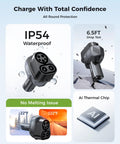 Heavy Duty Ccs To Nacs Electric Vehicle Charging Adapter Snags Up To 250 Kilowatt Dc Fast Charge For Tesla Model Y Cybertruck showing IP54 waterproof feature.