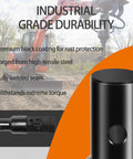 Heavy Duty 2 Inch Hex To 2 9 16th Inch Round Auger Adapter with black coating for extreme torque on skid steer