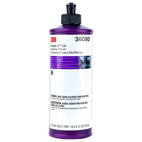 3M Perfect-It EX machine polish bottle, part of Showroom Grade Car Polishing Kit With Rubbing Compound Machine Polish Ultrafine Polish Buffing