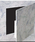 Spring Fit 8 By 8 Inch Access Panel For Drywall Polystyrene Wall Hole Cover that conceals wires and plumbing, open view