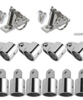 Heavy Duty Bimini Top Hardware Kit For Boats 12 Pieces Marine Grade 316 Stainless Steel Fittings layout