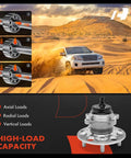 Rear Wheel Bearing And Hub Assembly With ABS For Toyota Camry RAV4 Avalon C HR And Lexus ES Models 2018 To 2024 5 Lug Drop In Replacement OE Style Durable Steel Housing Quiet Smooth Operation Long Lasting Performance with high-load capacity.