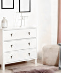 White dresser with Acorn Drawer Knobs With Leaf Pedestal Eight Piece Set In Antique Zinc Alloy And Copper Finish Squirrel Knob Pendant Pull