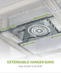 6 Pack New Construction Recessed Light Mounting Plate Kit With Extendable Hanger Bars Round Hole 3/4/6 Inch Galvanized Steel